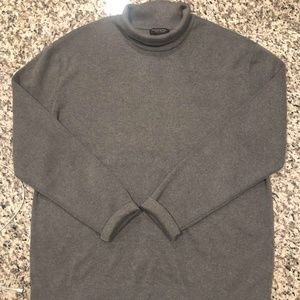 Grey Ribbed Sweater 100% Cotton